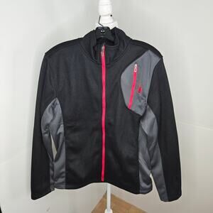Spyder NWT Lot of 2 full zip jackets Medium red Men's Raider black Mendoza red